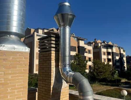 Instalación de tubos de sistemas de extracción