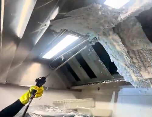 Espumado químico en campana con plenum